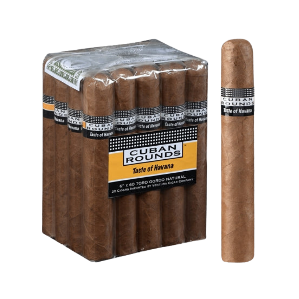 CUBAN ROUNDS TORO GORDO NATURAL BUNDLE 6X60 (20)