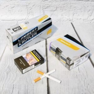 Lambert & Butler | King Size Bright | 20 Cigarettes |10 packs – (One Sleeve)