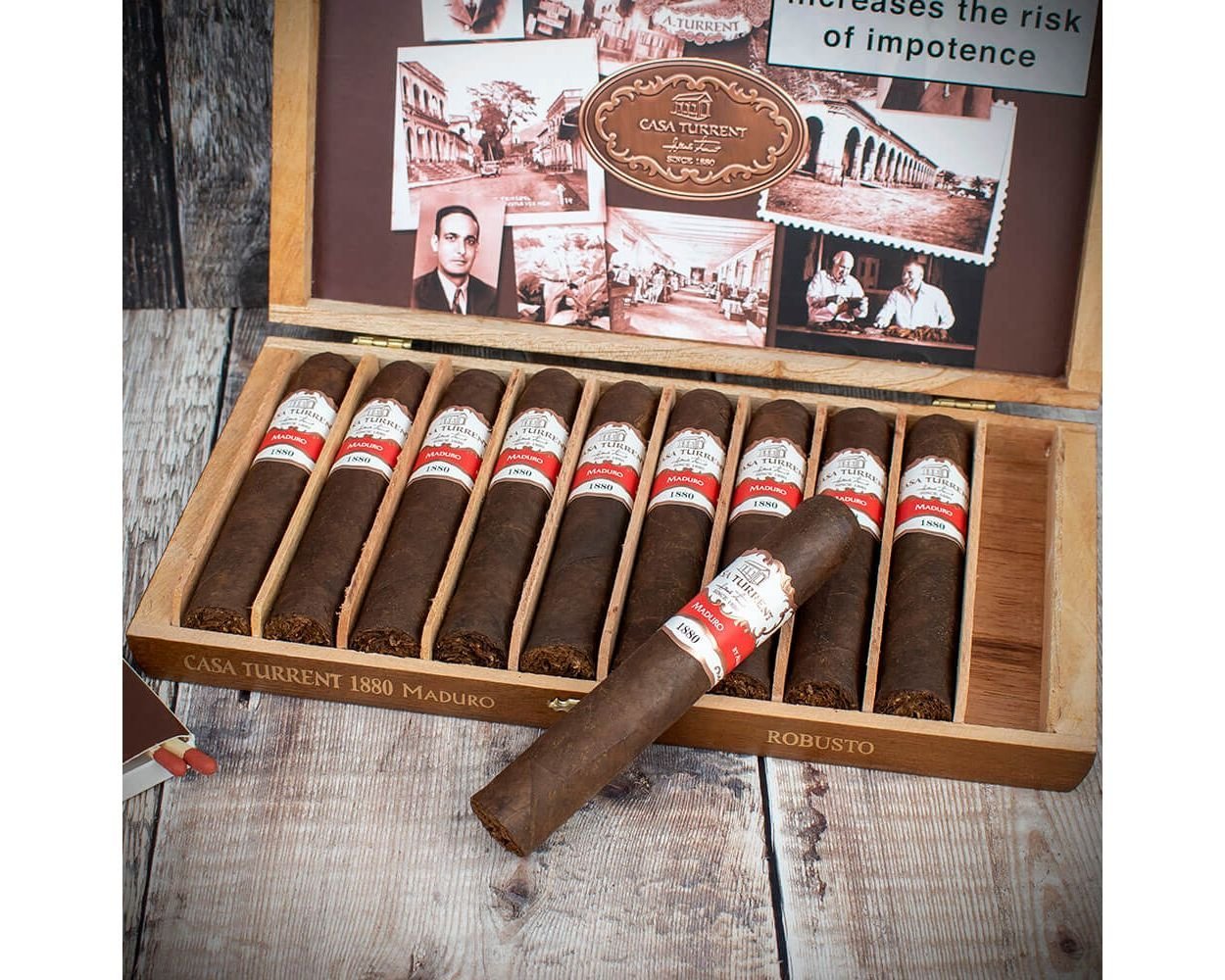 Casa Turrent 1880 Maduro Series – Robusto Box 10
