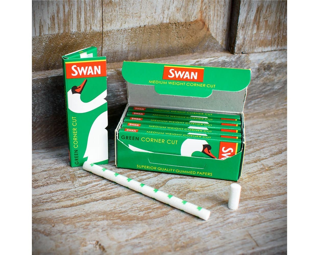 Swan Multipack (6 Booklets) | Swan Green Regular Rolling Papers