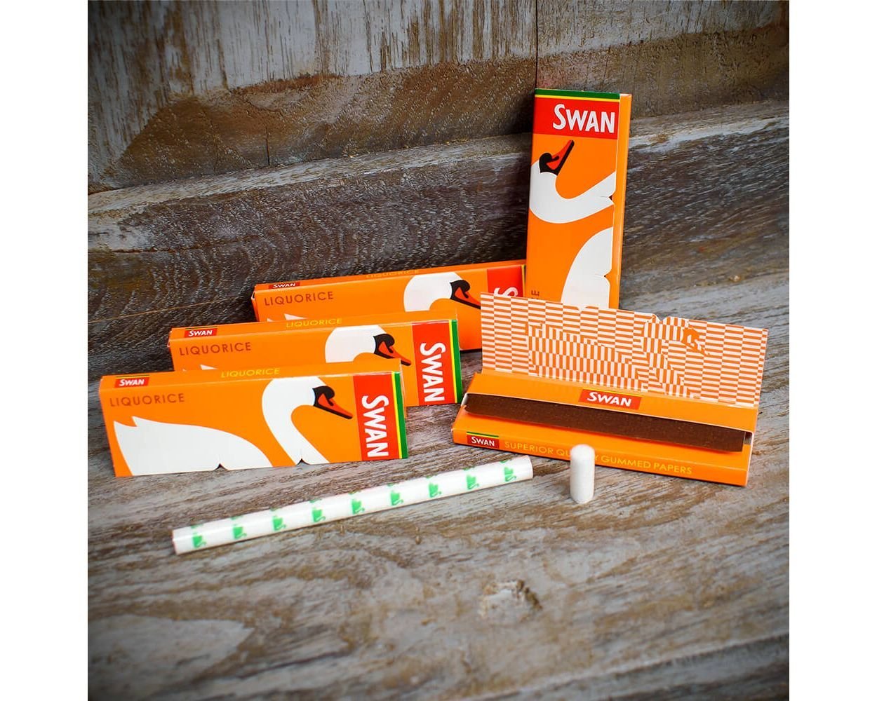 Swan | Liquorice Rolling Papers | Multipack (5 Booklets)
